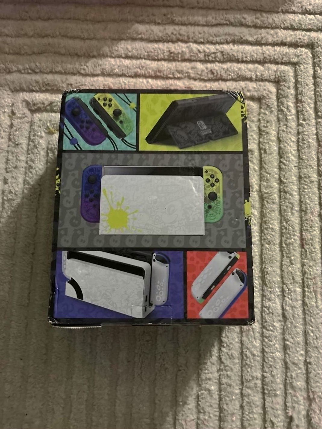 Nintendo Switch OLED Splatoon 9Q77 Edition Unlocked - Used image 2