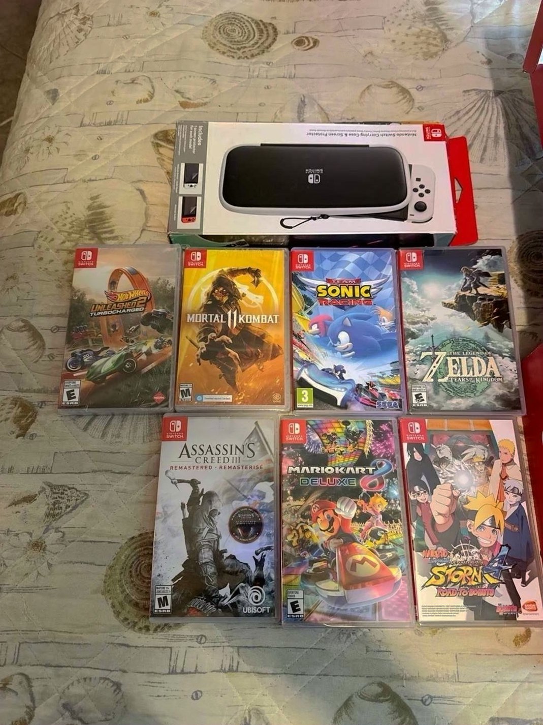 Nintendo Switch OLED Bundle 9M71 Unlocked - Used image 2