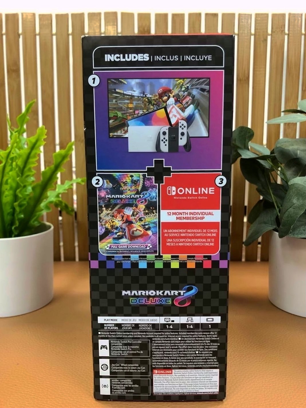 Nintendo Switch OLED Mario Kart 8 Deluxe Bundle Unlocked - Used image 4