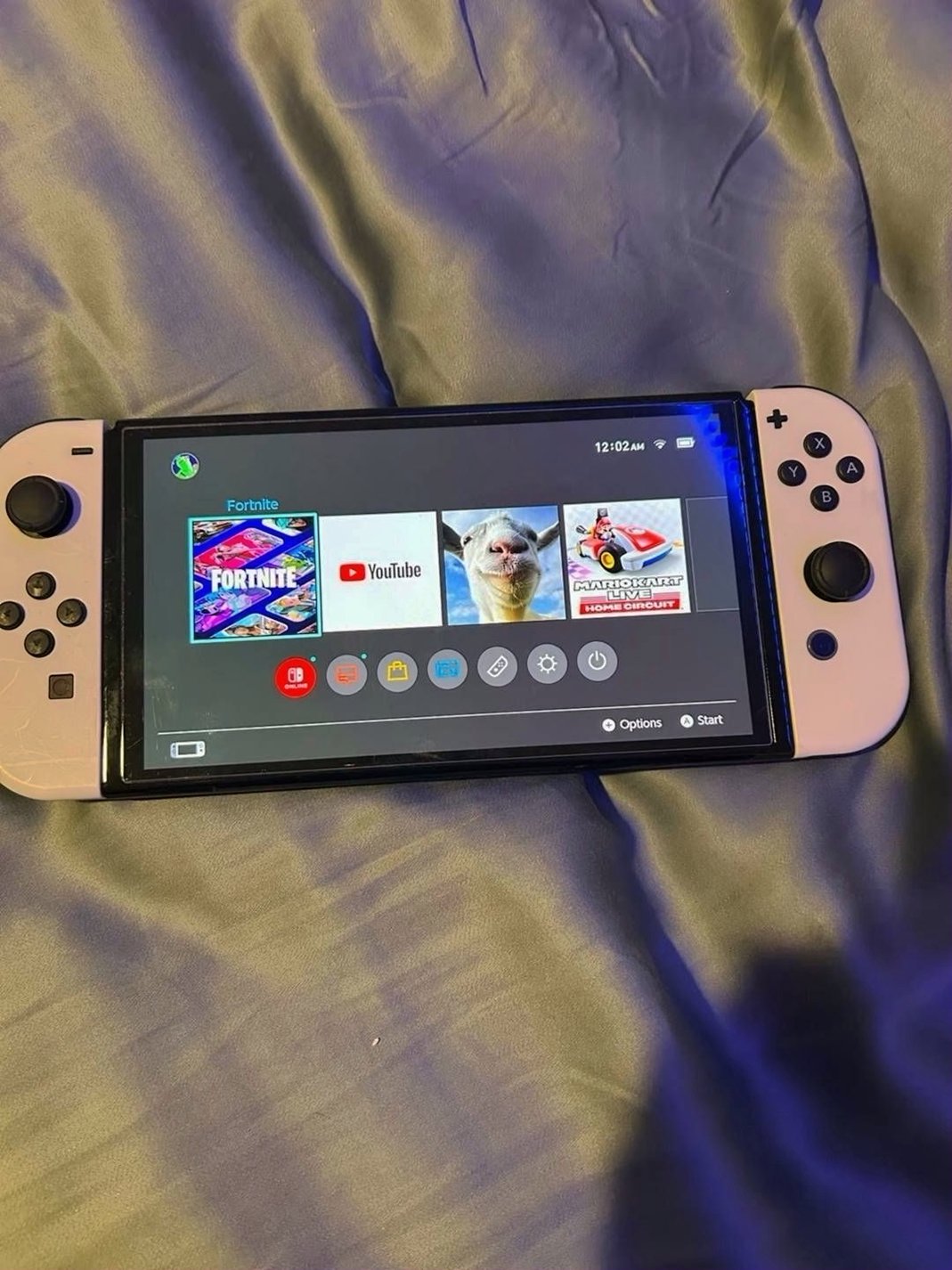 Nintendo Switch OLED 8G25 Galaxy Case Extra Controllers Used image 2