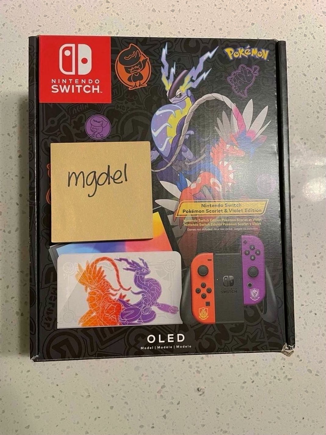 Nintendo Switch OLED Pokemon Scarlet and Violet Edition 5C78 - Used