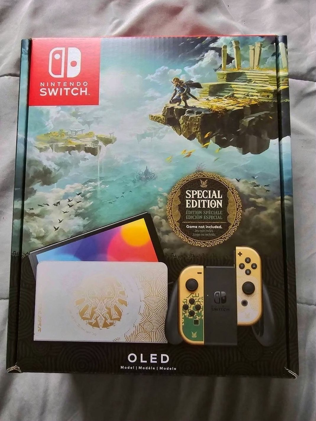 Nintendo Switch OLED Model The Legend of Zelda Tears of the Kingdom Edition Unlocked - Used