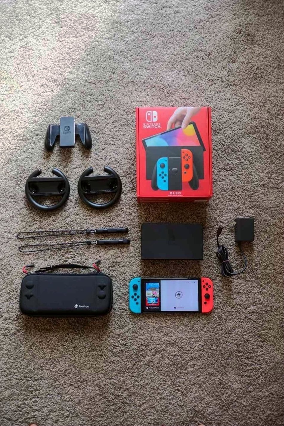 Nintendo Switch OLED 64GB Neon Blue/Red - Used