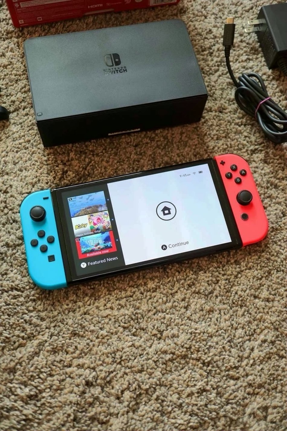 Nintendo Switch OLED 64GB Neon Blue/Red - Used image 2