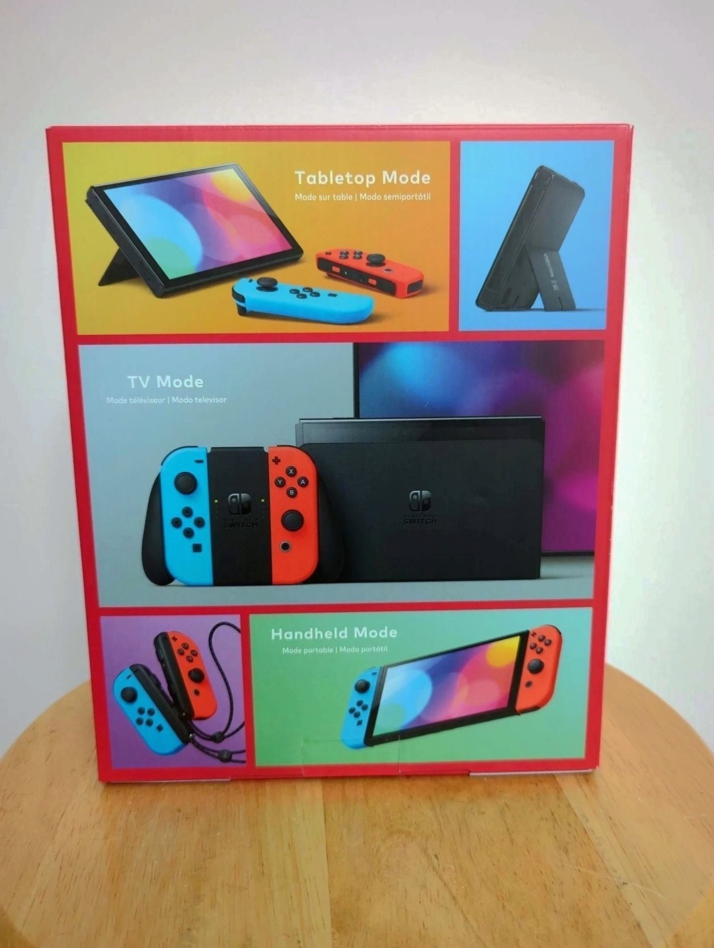 Nintendo Switch OLED (Blue + Red) 64GB - Used image 4