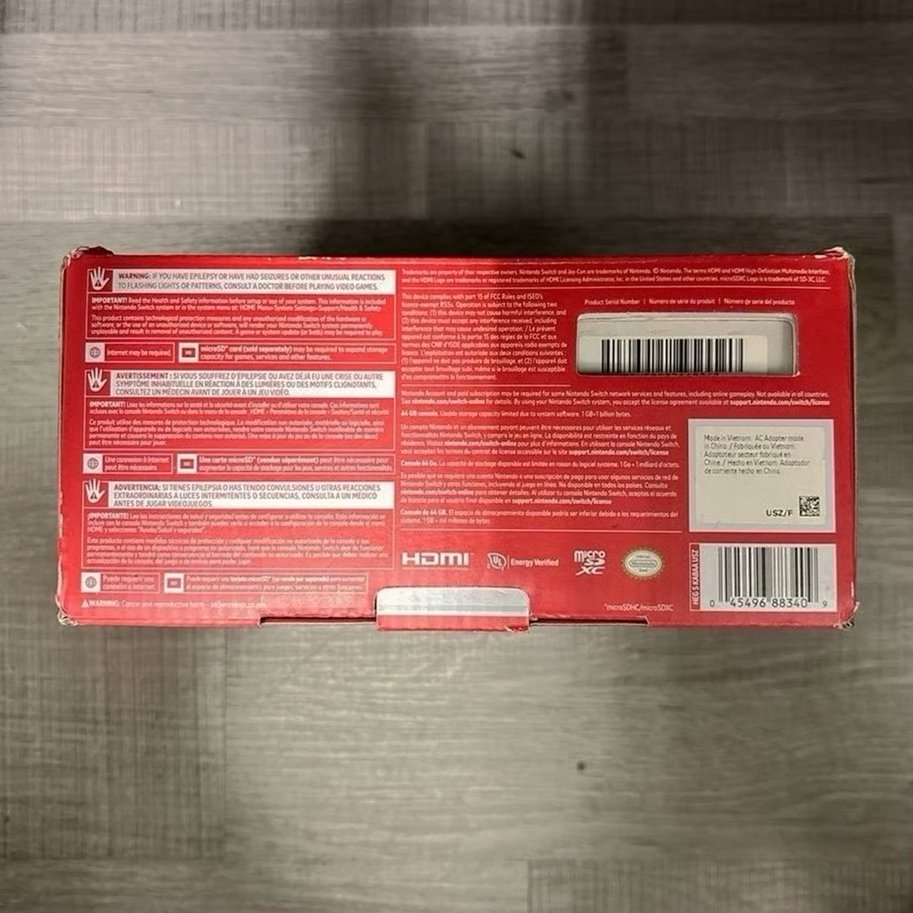 Nintendo Switch OLED Model Neon Red & Blue Joy-Con Used image 4