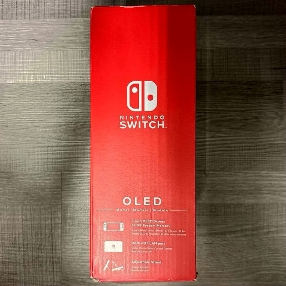 Nintendo Switch OLED Model Neon Red & Blue Joy-Con Used image 5