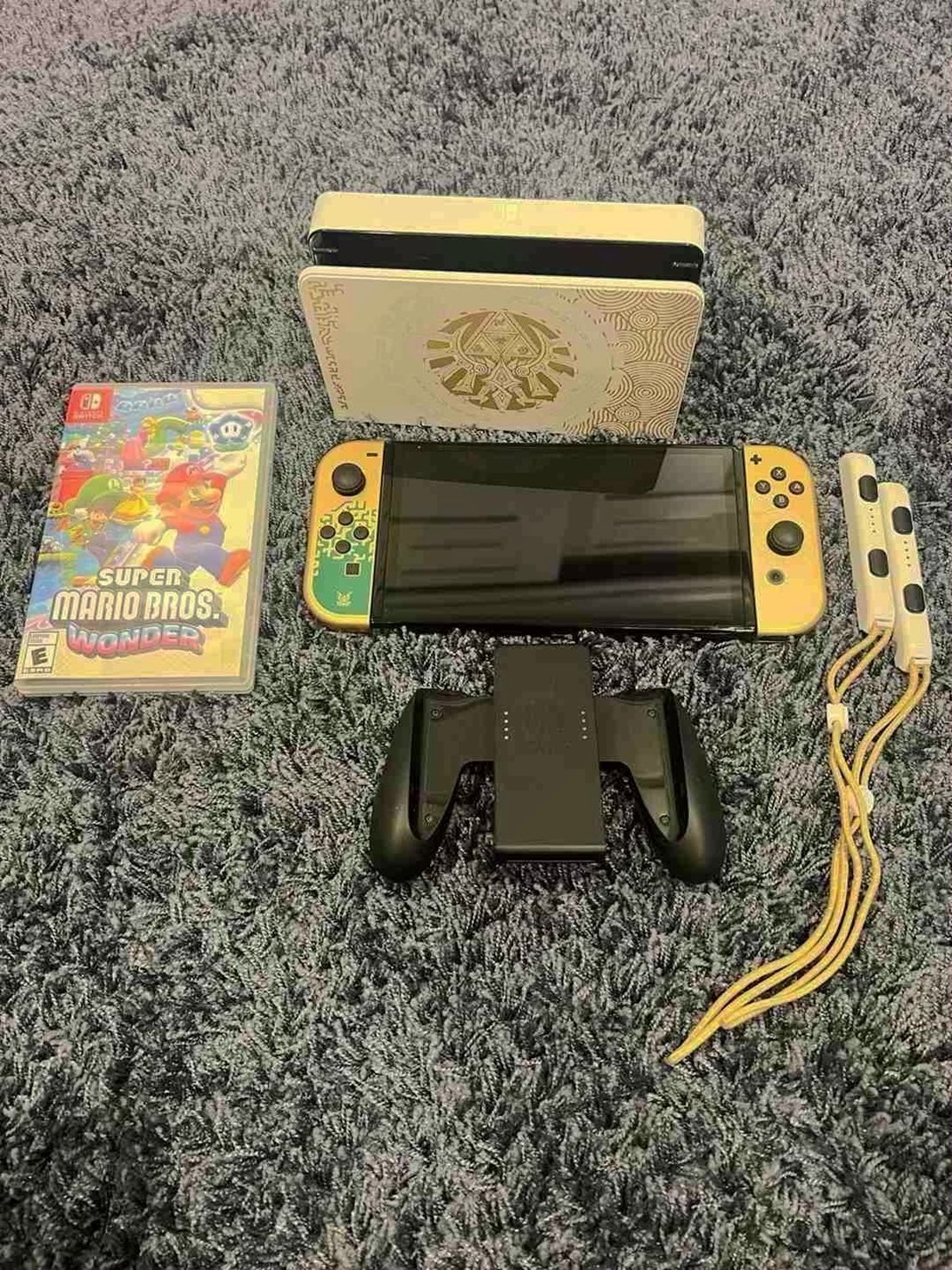 Nintendo Switch OLED Tears of the Kingdom Edition with Super Mario Wonder - Used image 2