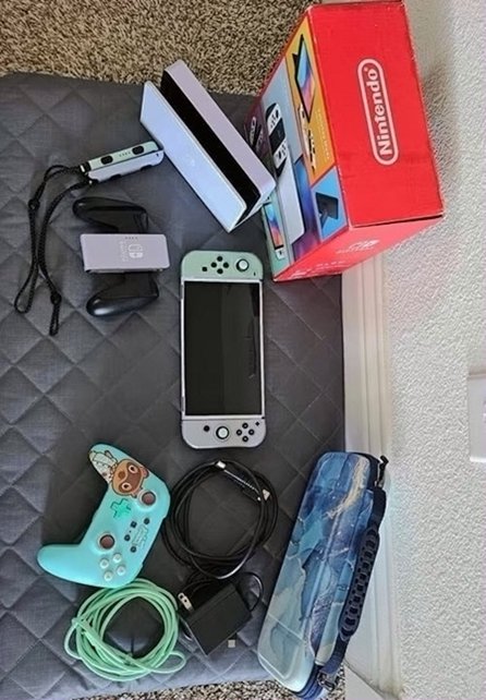 Nintendo Switch OLED Bundle 7E66 White - Used image 2