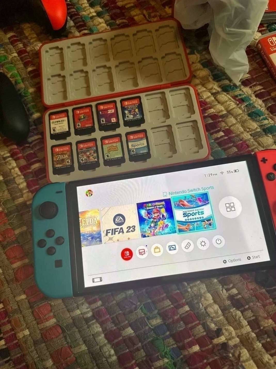 Nintendo Switch OLED Ultimate Gaming Bundle 8 Games + Accessories - Used image 2