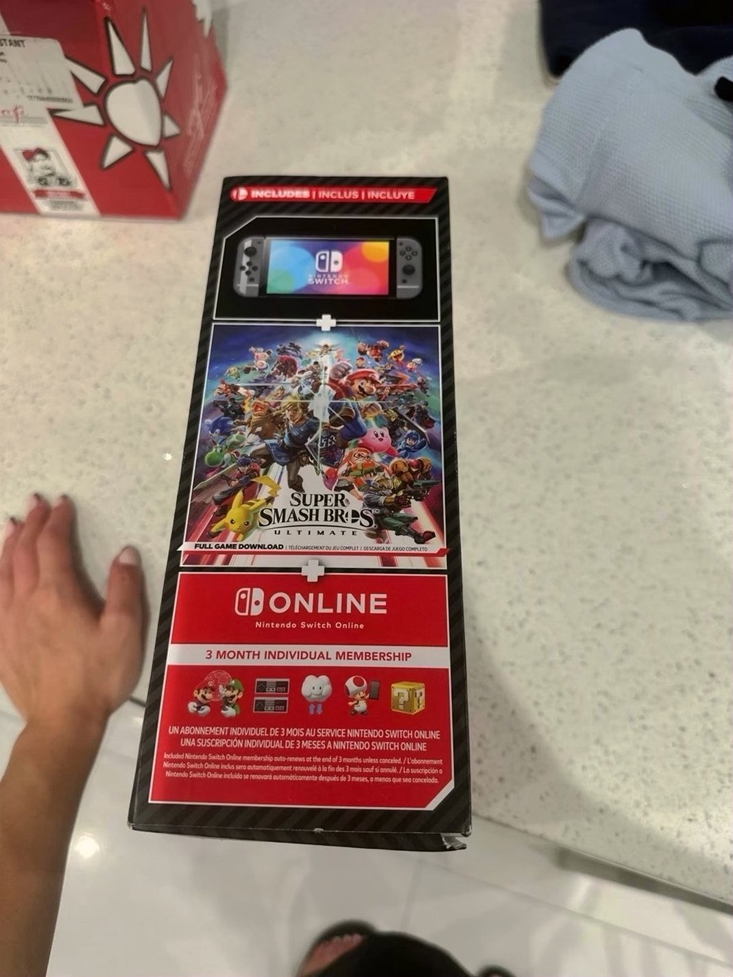 Nintendo Switch OLED Super Smash Bros Bundle Unlocked - Used image 3