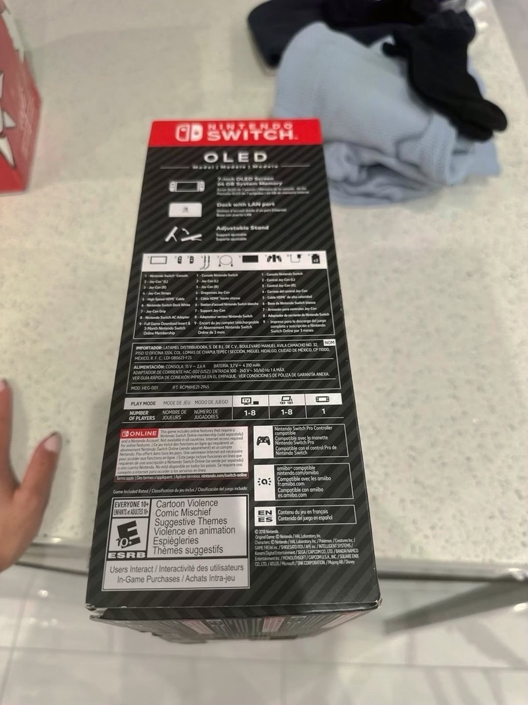 Nintendo Switch OLED Super Smash Bros Bundle Unlocked - Used image 5