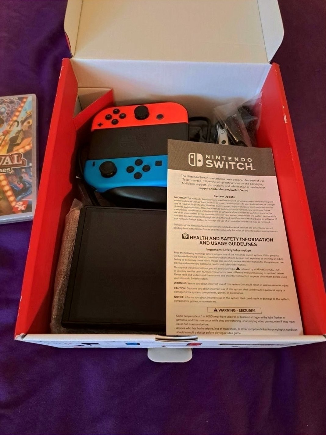 Nintendo Switch OLED 1H12 64GB Black - Used image 2