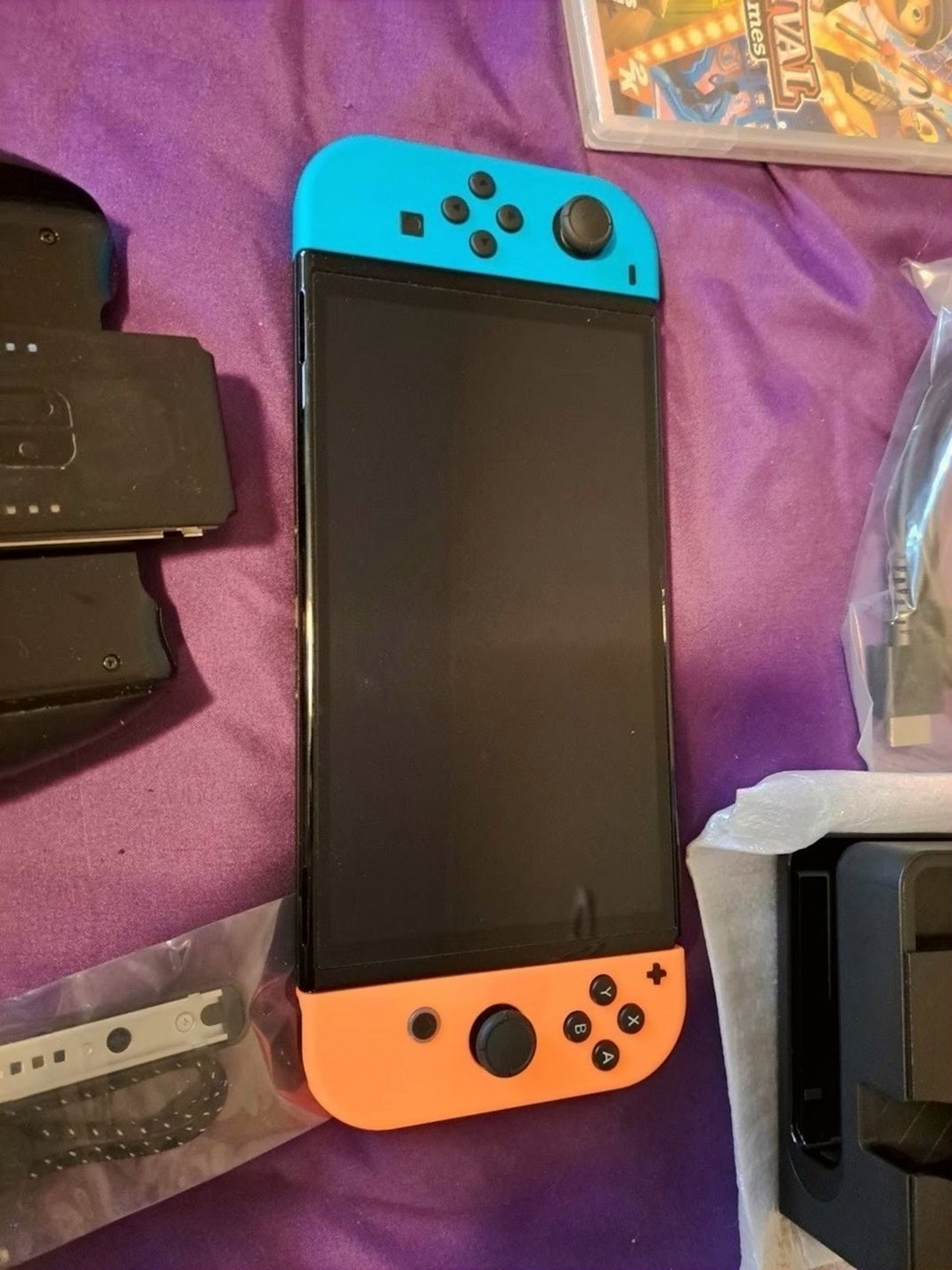Nintendo Switch OLED 1H12 64GB Black - Used image 3