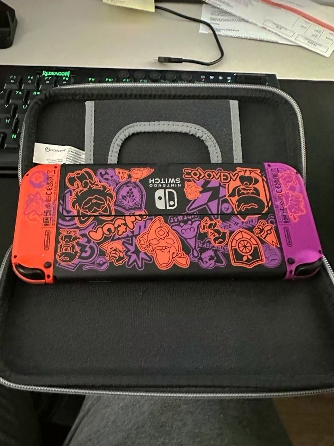 Nintendo Switch OLED Pokémon Scarlet and Violet - Used image 3