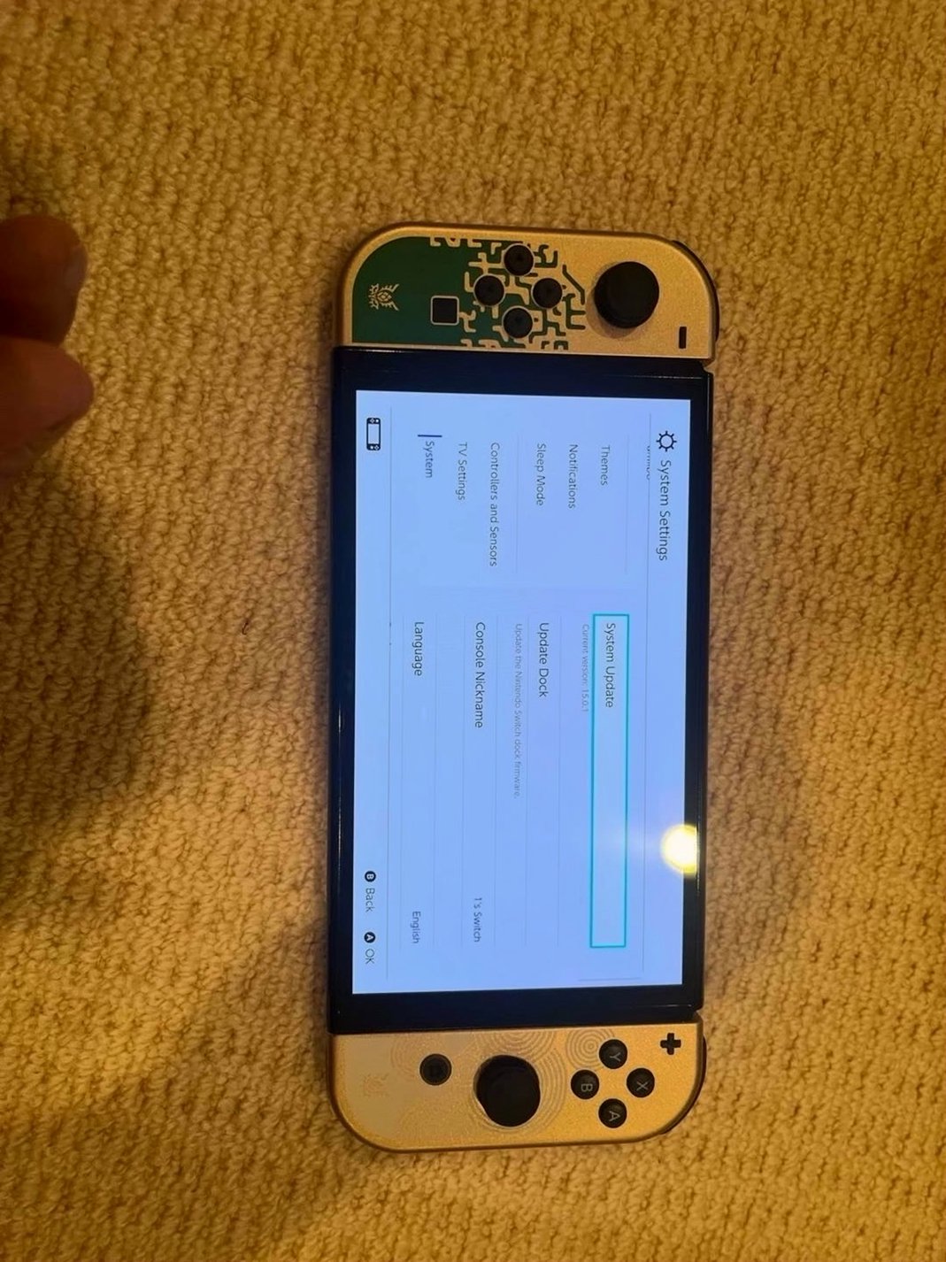 Nintendo Zelda Tears of the Kingdom Switch OLED 6T79 - Used image 2