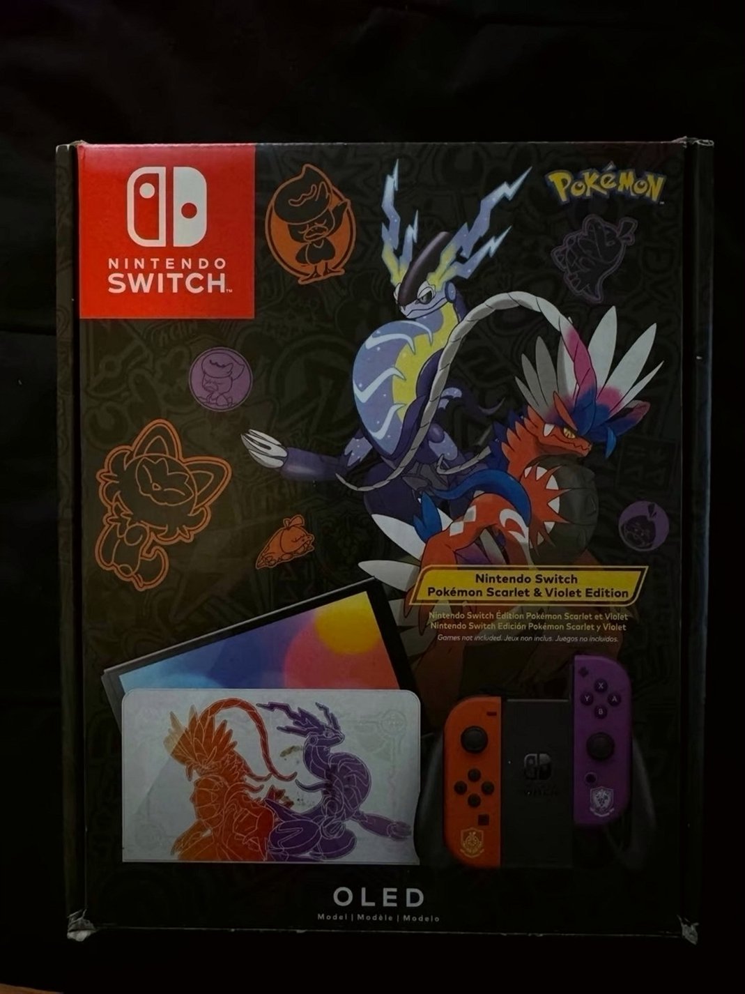 Nintendo Switch OLED Pokemon Scarlet and Violet Bundle - Used