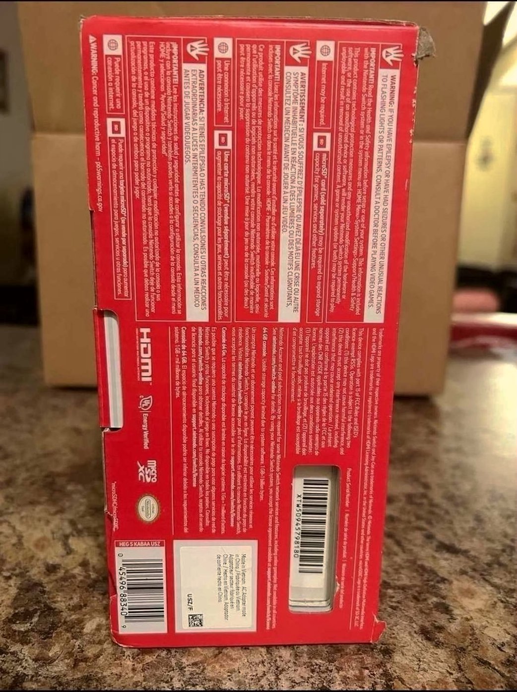 Nintendo Switch OLED 64GB Red & Blue - Used image 2