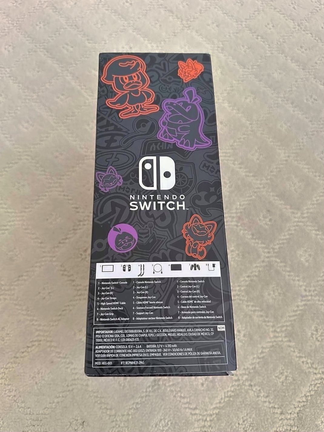 Nintendo Switch OLED Pokémon Scarlet & Violet 1J17 - Used image 3