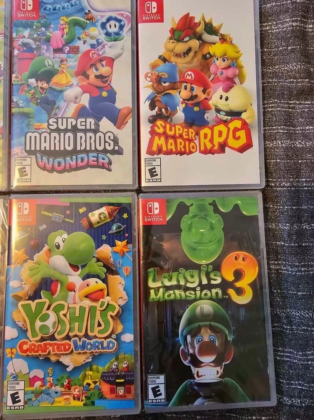 Nintendo Switch OLED White 128GB with 10 Games - Used image 4