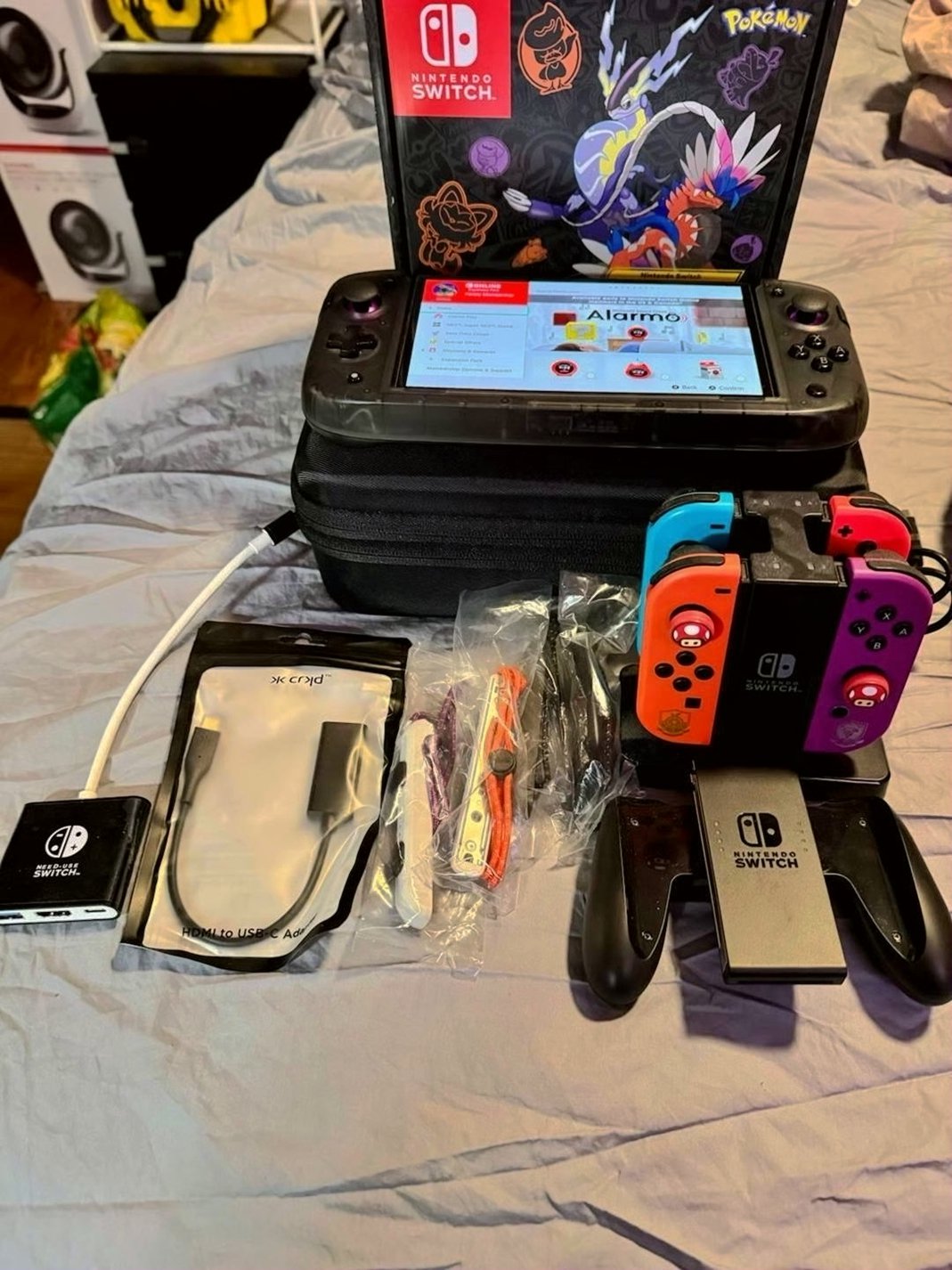 Nintendo Switch OLED Pokemon Scarlet and Violet Edition - Used image 4