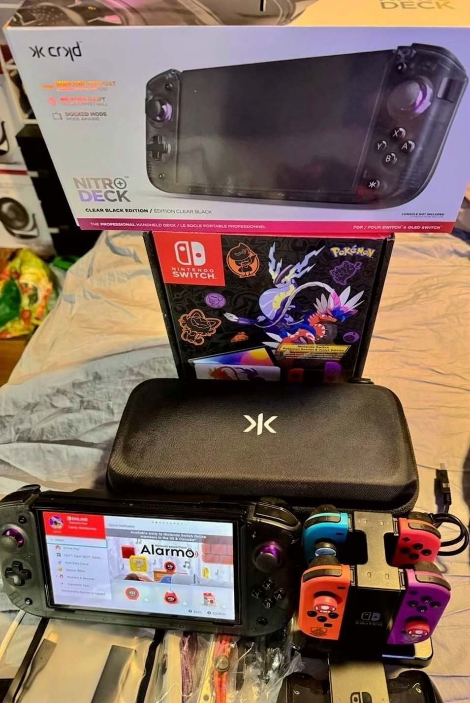 Nintendo Switch OLED Pokemon Scarlet and Violet Edition - Used image 5