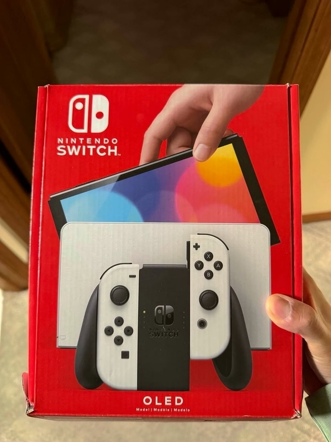 Nintendo Switch OLED Console Mario Tennis Aces Bundle - Used image 2