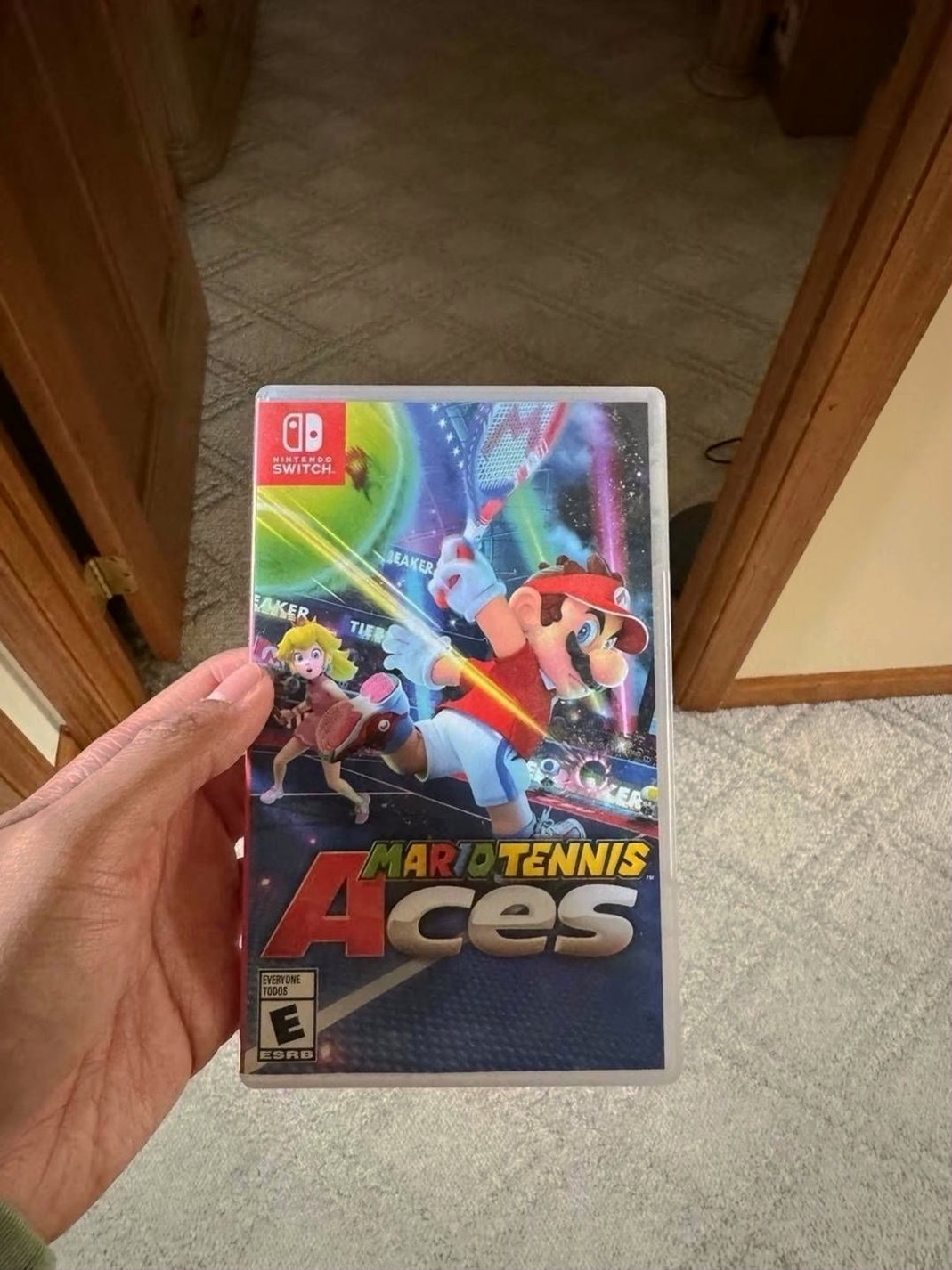 Nintendo Switch OLED Console Mario Tennis Aces Bundle - Used image 4