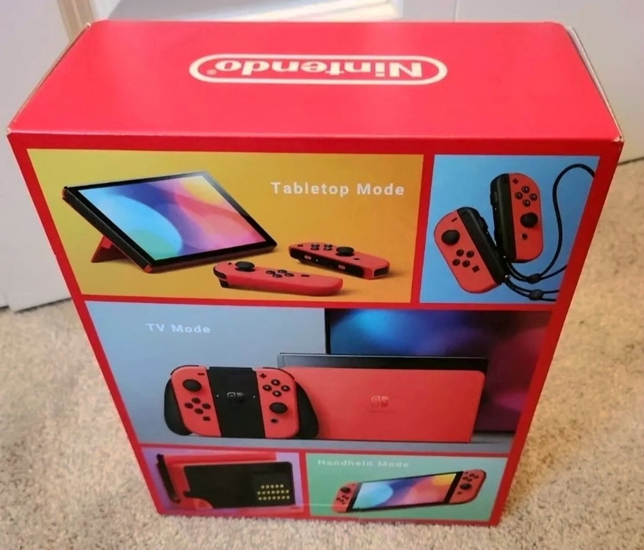 Nintendo Switch OLED Mario Edition Red 64GB Unlocked - Used image 2