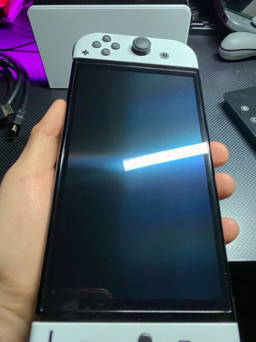 Nintendo Switch OLED 3Y39 Unlocked - Used image 2