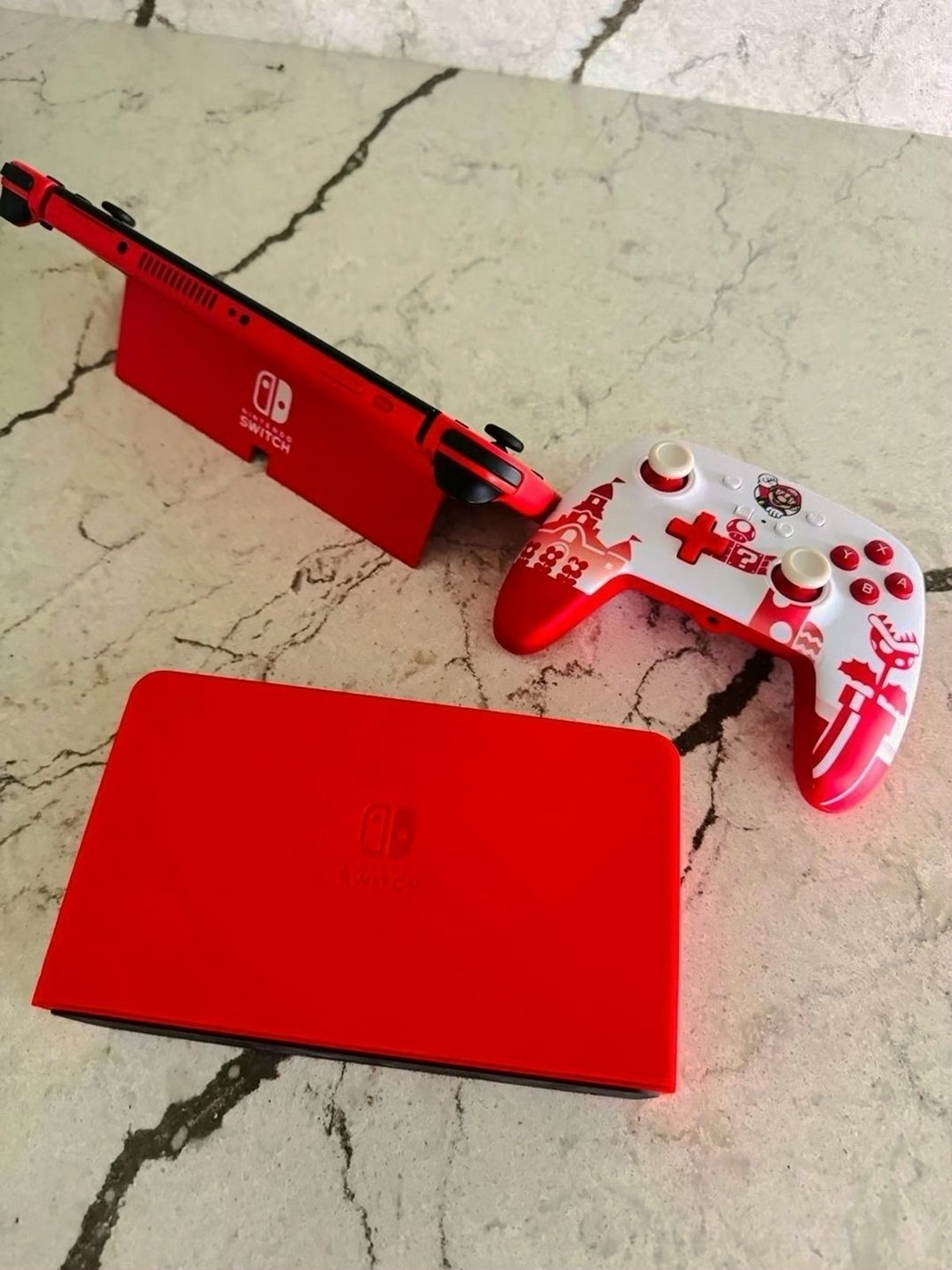 Nintendo Switch OLED Model Mario Red Edition 64GB - Used image 5