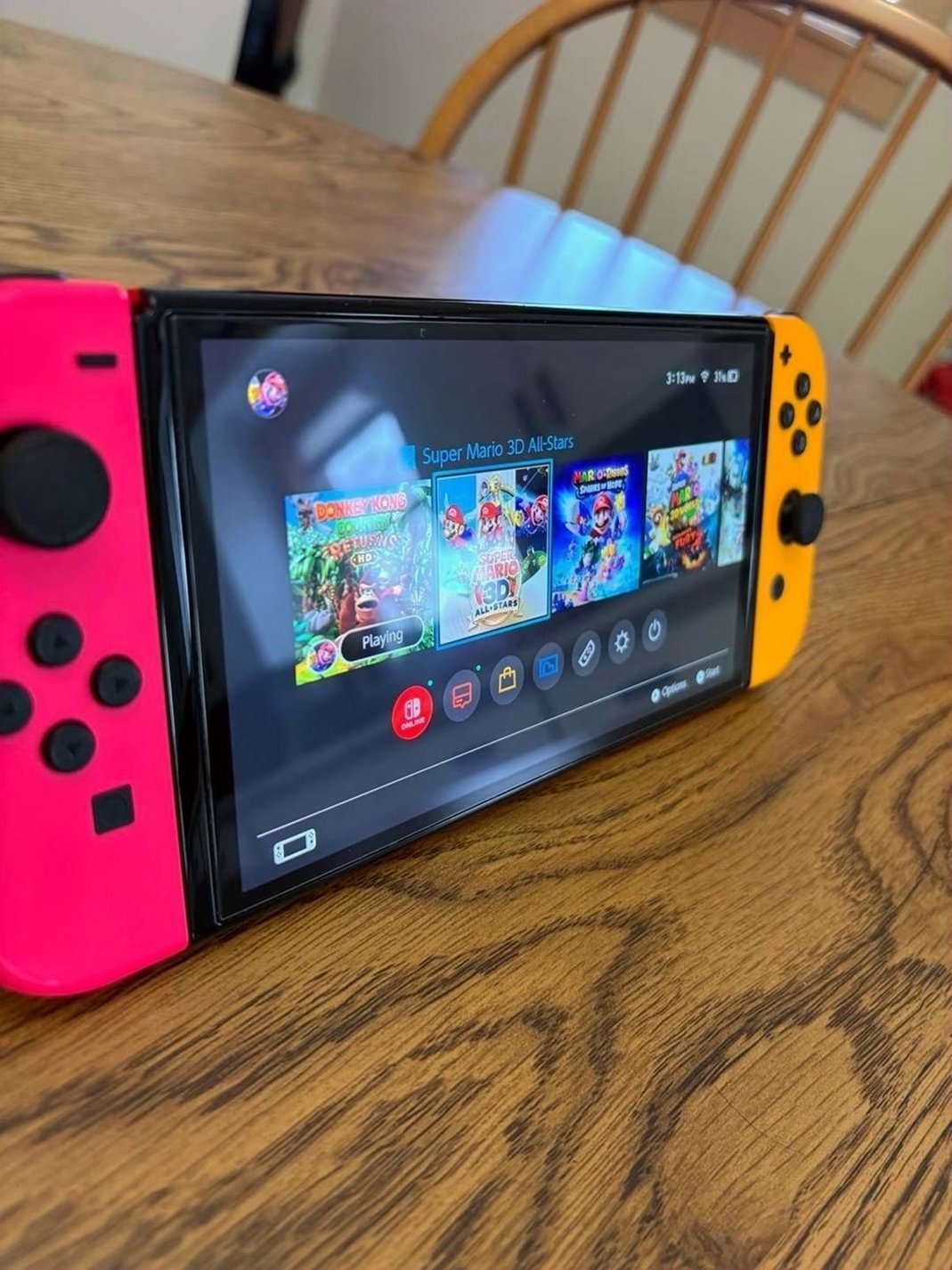 Nintendo Switch 8W23 OLED Pink & Yellow Used