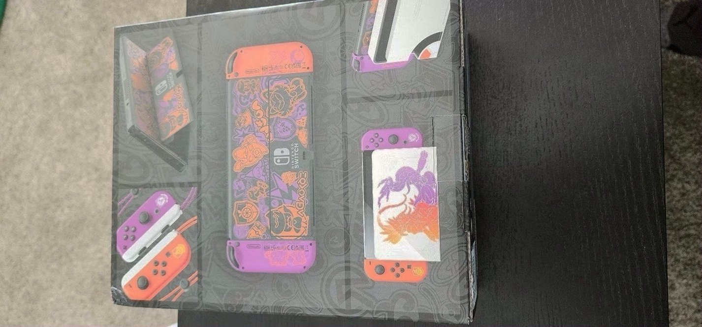 Nintendo Switch OLED Pokemon Scarlett and Violet - Used image 5