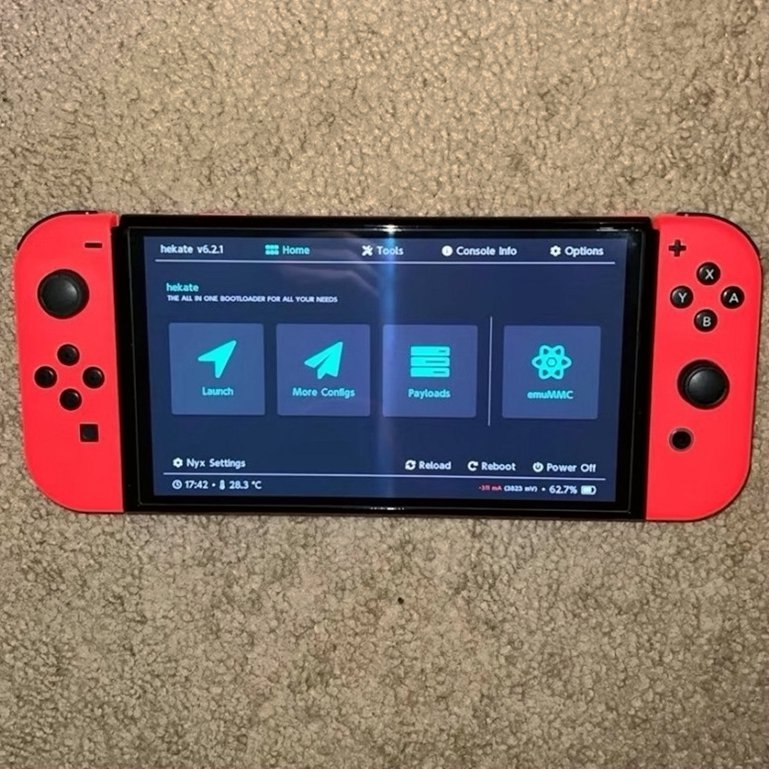 Nintendo Switch OLED Mario Edition 256GB Red Used image 2