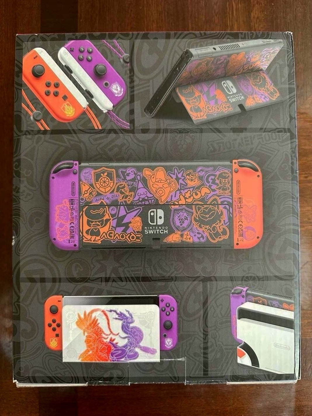 Nintendo New Switch OLED Pokemon Scarlet & Violet Special Edition Unlocked - Used image 3