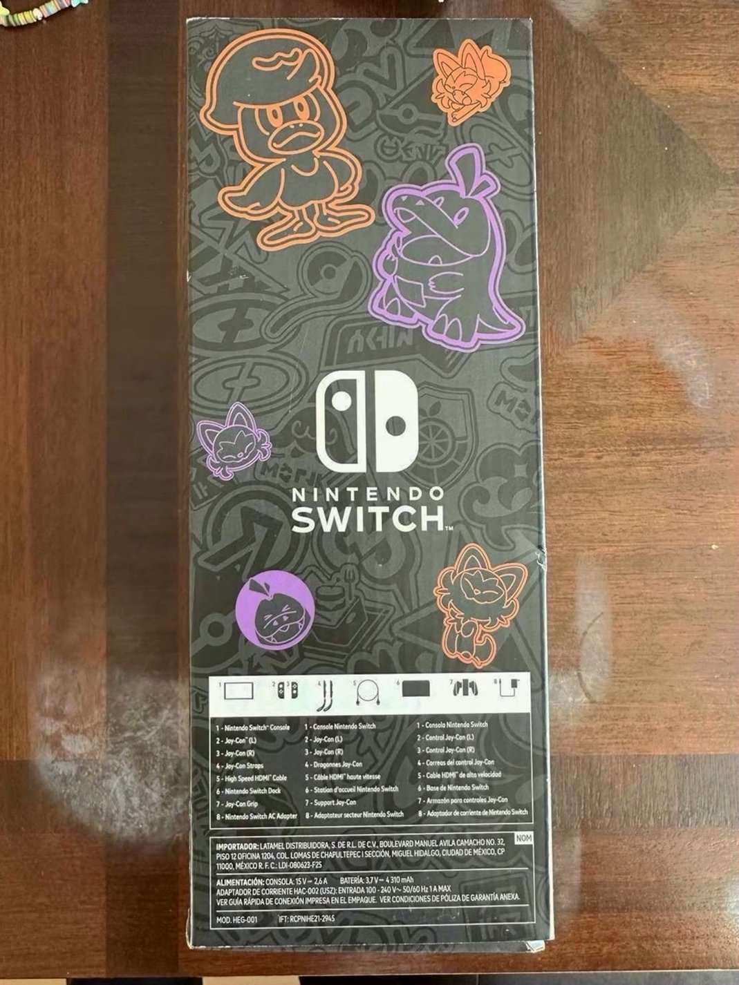 Nintendo New Switch OLED Pokemon Scarlet & Violet Special Edition Unlocked - Used image 4
