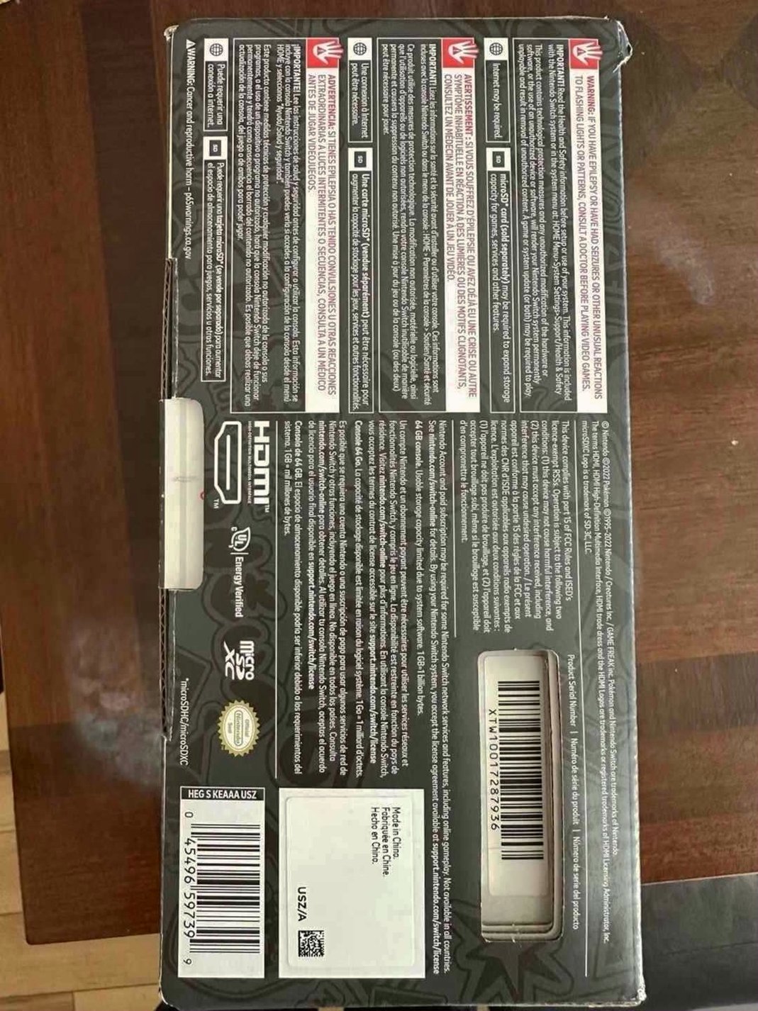 Nintendo New Switch OLED Pokemon Scarlet & Violet Special Edition Unlocked - Used image 5