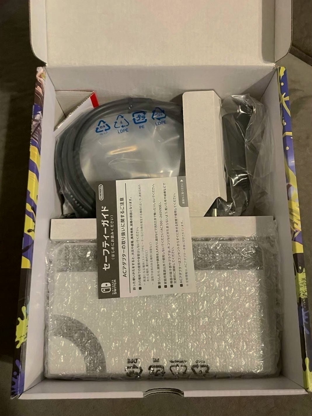 Nintendo Switch OLED Splatoon Edition 1L63 Japanese Edition - Used image 3