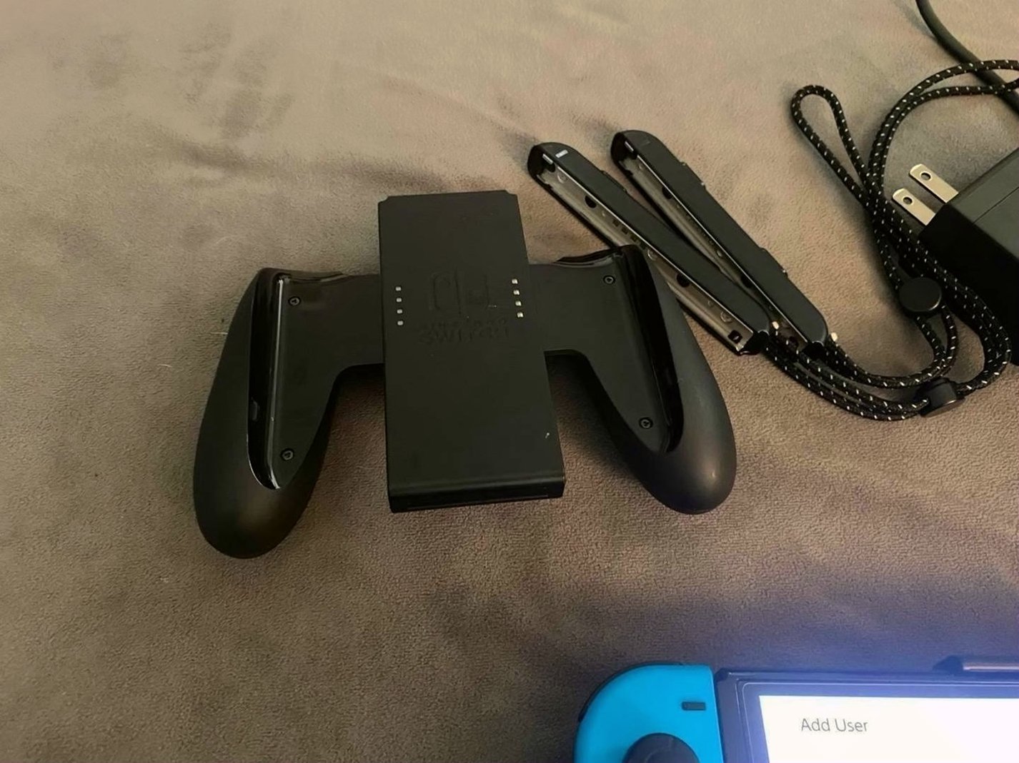 Nintendo Switch OLED Console Bundle 128GB Red & Blue - Used image 3