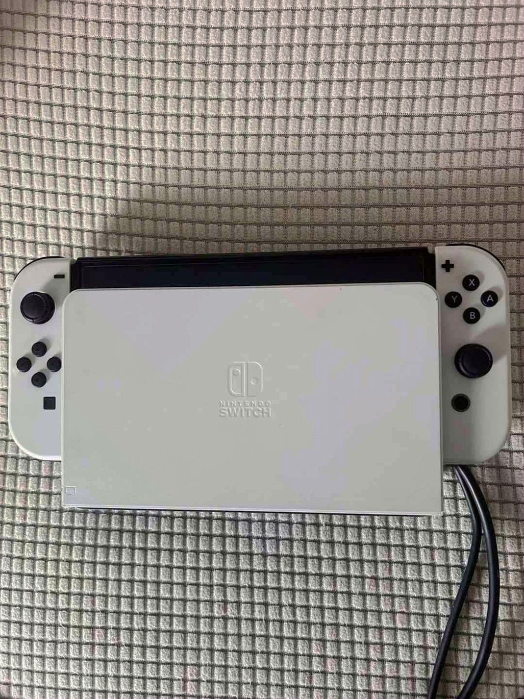 Nintendo Switch OLED Black and White Unlocked - Used image 2