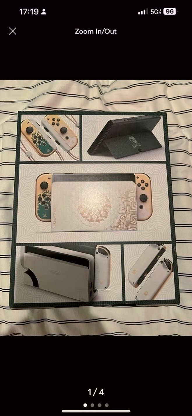 Nintendo Zelda Tears of the Kingdom OLED 1J25 Unlocked - Used