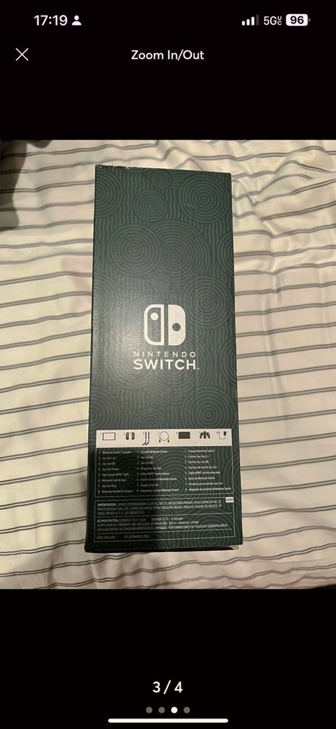 Nintendo Zelda Tears of the Kingdom OLED 1J25 Unlocked - Used image 3