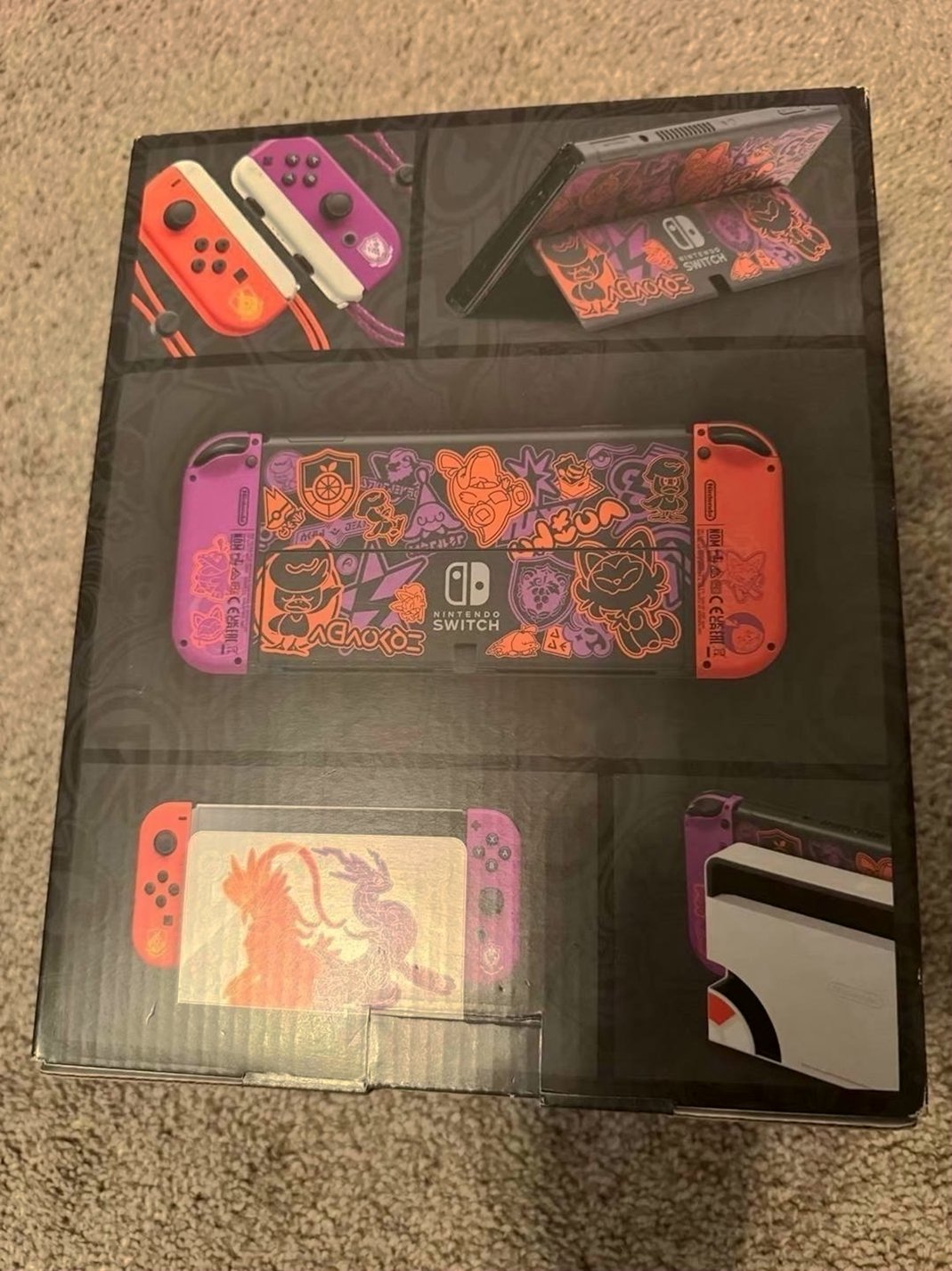 Nintendo Switch OLED Pokemon Scarlet Violet Edition - Used image 2