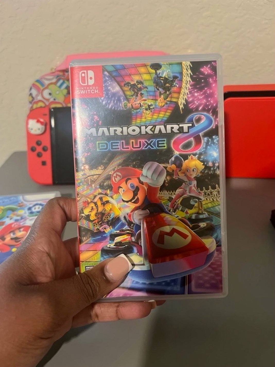 Nintendo Switch OLED 64GB Hello Kitty Bundle Used image 5