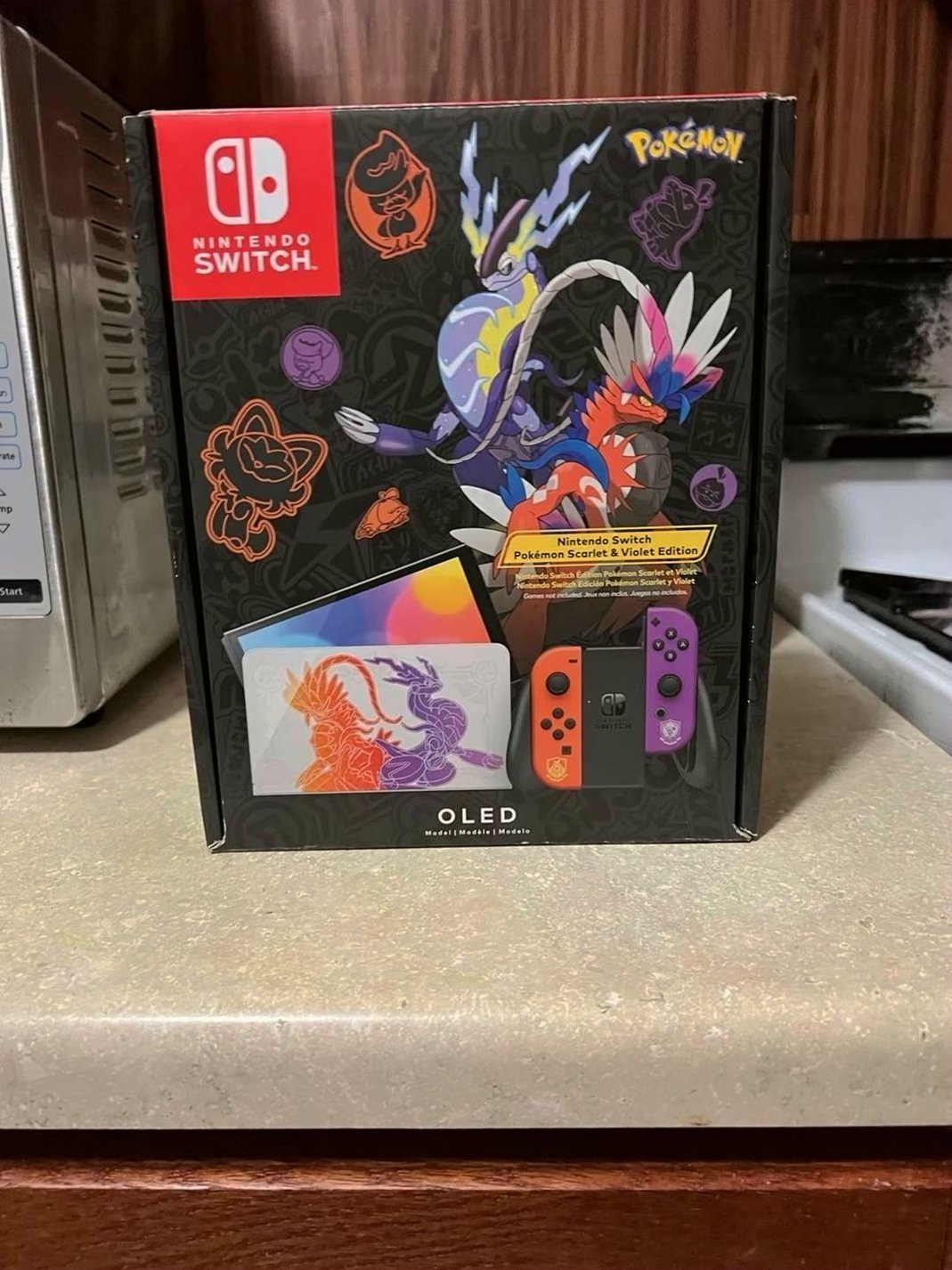Nintendo Switch OLED Pokemon 3X28 124GB White Unlocked - Used