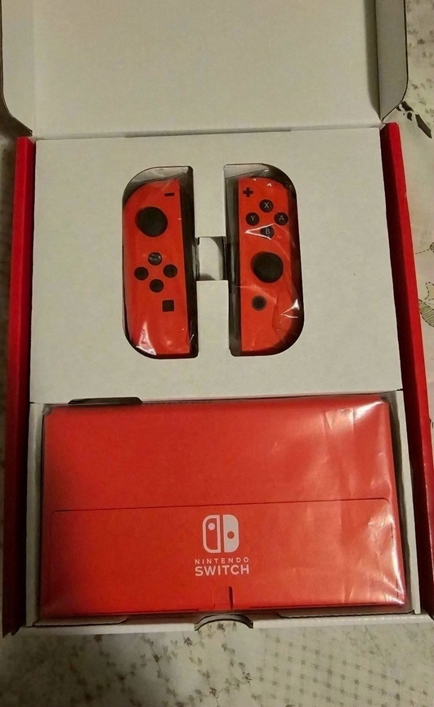 Nintendo Switch OLED Mario Red 512GB Unlocked - Used image 2