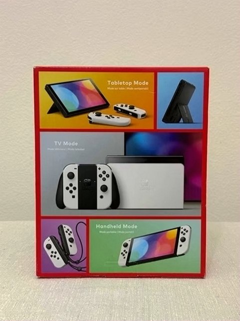 Nintendo Switch OLED White Unlocked - Used image 2