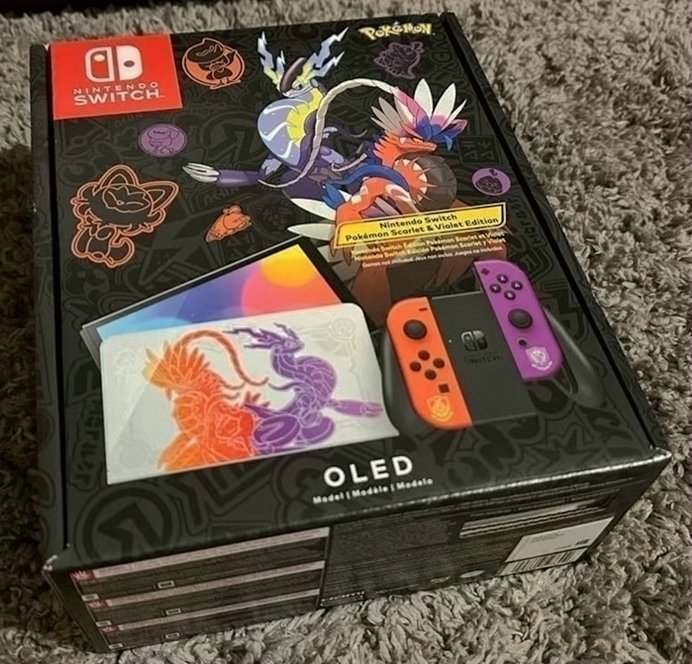 Nintendo Switch OLED Pokemon Scarlet/Violet Edition Unlocked - Used image 5