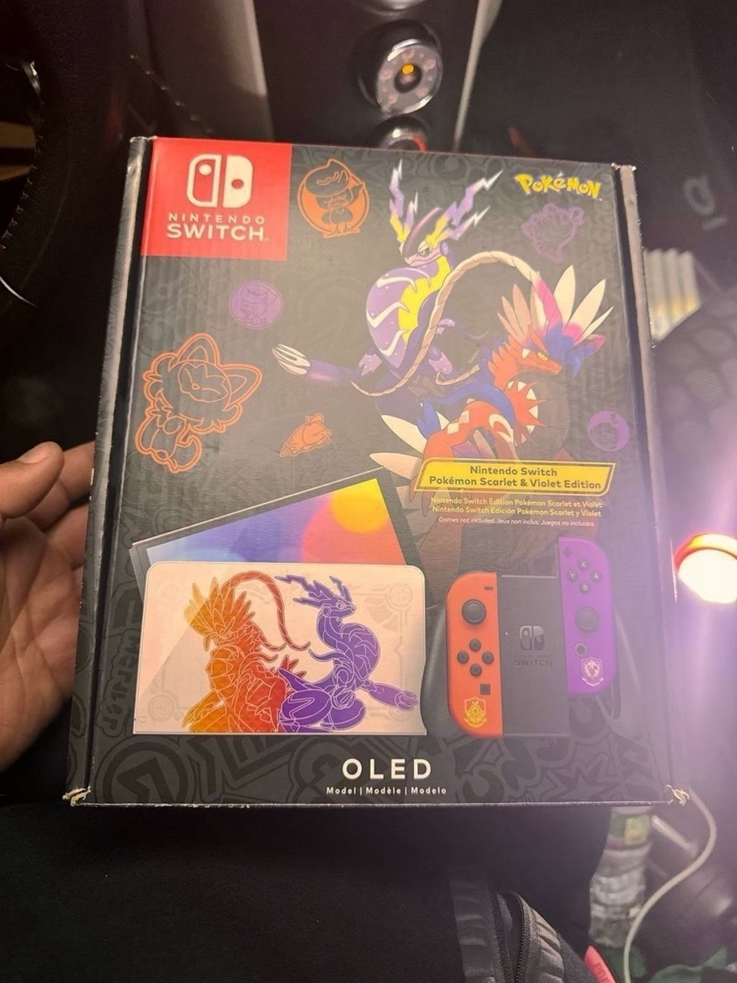 Nintendo Switch OLED Model Pokémon Scarlet & Violet Edition Console 6R68 Used
