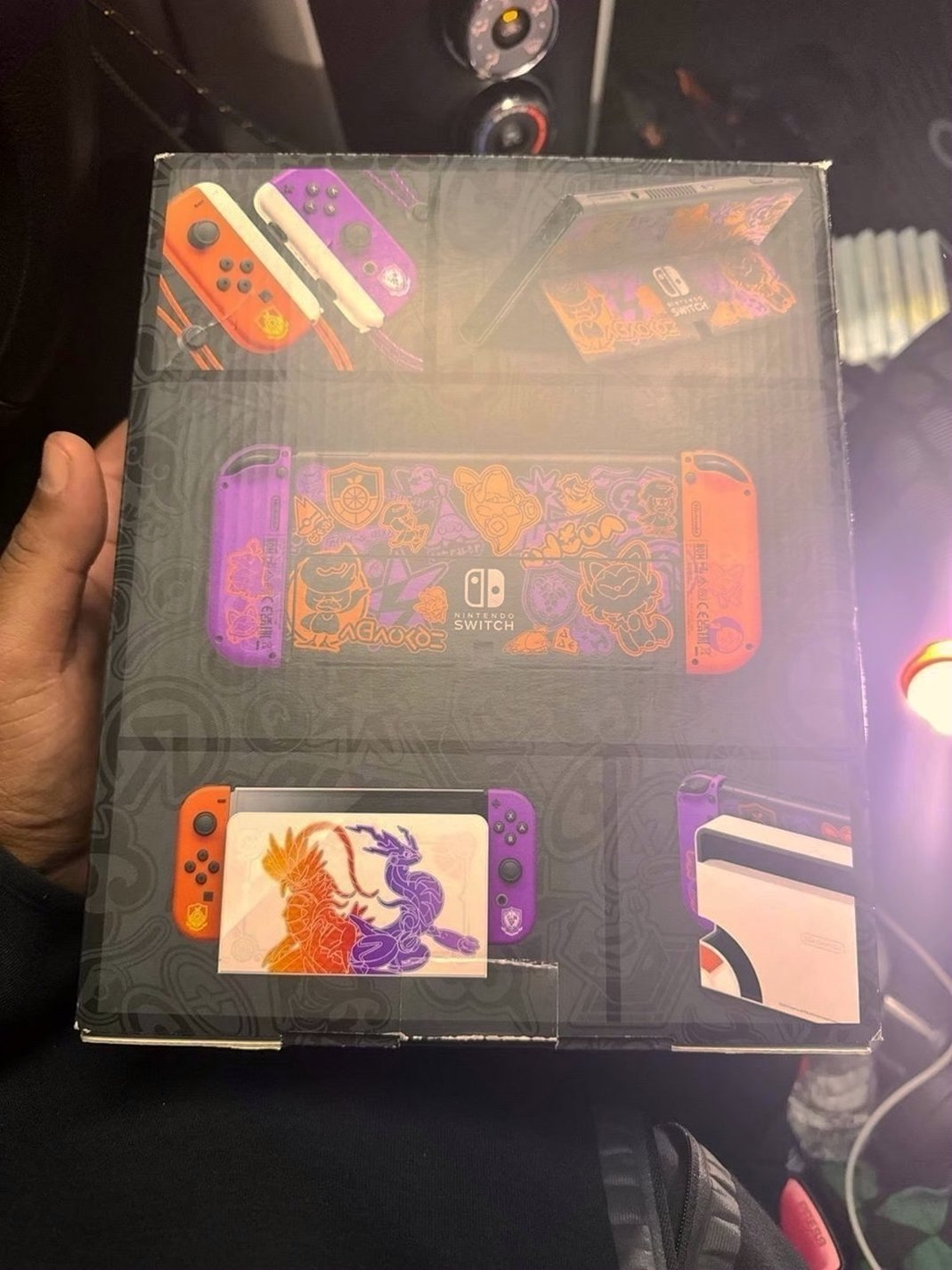 Nintendo Switch OLED Model Pokémon Scarlet & Violet Edition Console 6R68 Used image 2